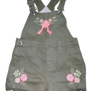 Girls Short Romper size 5T with sparkling Rhinestones on buttons!